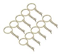 Sonew 10pcs Key Chain Set with Screw Eye Pins - Versatile DIY Accessories for Crafts & Decorations (φ25mm【10 Pieces】)
