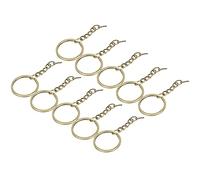 Sonew 10pcs Key Chain Set with Screw Eye Pins - Versatile DIY Accessories for Crafts & Decorations (φ28mm【10 Pieces】)