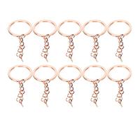 Sonew 10pcs Key Chain Set with Screw Eye Pins - Versatile DIY Accessories for Crafts & Decorations (φ30mm【10 Pieces】)