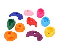 Sonew 10pcs Large MultiColored Climbing Holds for Outdoor Climbing Walls - Rock Texture Grips Made of Safe Plastic with Comfortable Design (Medium size 10 packs)