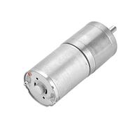 Sonew 1Pcs 25mm DC 12V GA25YN370 Low Speed Metal Gear Motor, High Torque Pure Copper Coil with Long Lifespan, for Electronic Lock Robot Electric Curtain (12V 1000RPM)