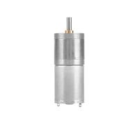 Sonew 1Pcs 25mm DC 12V GA25YN370 Low Speed Metal Gear Motor, High Torque Pure Copper Coil with Long Lifespan, for Electronic Lock Robot Electric Curtain (12V 100RPM)