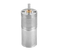 Sonew 1Pcs 25mm DC 12V GA25YN370 Low Speed Metal Gear Motor, High Torque Pure Copper Coil with Long Lifespan, for Electronic Lock Robot Electric Curtain (12V 500RPM)