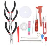 Sonew 22pcs Jewelry Making Tool Kit for Crafting with Pliers, Scissors, Ruler, and Wire in Zipper Bag