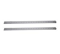 Sonew 2Pcs Stainless Steel Ruler Double-Sided 50cm Measuring Tape Tool for Woodworking Architects and Students