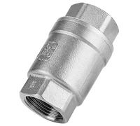Sonew 3/4 Female Thread Stainless Steel Vertical Check Valve in Line Spring WOG 1000, Made of Stainless Steel, Sturdy and Durable for Long Term Use, Suitable for Most Pipeline System,