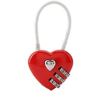 Sonew 3 Digit Combination Lock, Heart Shape Code Lock for Suitcases School Gym Locker Filing Cabinets Toolbox