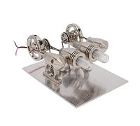Sonew 4 Cylinder Stirling Engine Model Kit - Easy to Assemble Science Project for Educational Purpose and Teacher Demonstration