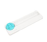 Sonew 4 in Craft Cutter with Straight, Curved, Dotted Lines & Creasing, Versatile Trimmer with 45-90 Degree Measurement, Blue (Green)