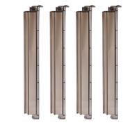 Sonew 4pcs 18inch Mahjong Tile Rack Set with Pusher for Standard 1.2 Inch American Mahjong Tiles Complete Four Player Game Setup