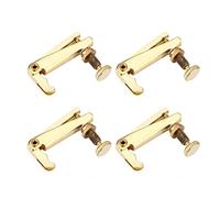 Sonew 4Pcs Premium Alloy Gold Violin Fine Tuners, String Adjusters Replacement Parts Suitable For 3/4 4/4 Violin, High Glossy, Sturdy & Anti-Rust