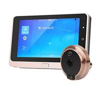 Sonew 5'' inch OLED Screen Video Doorbell with Camera, Digital Door Peephole Viewer with IR Night Vision/Motion Detection/Automatic Photo Taking/160° Wide Angle Lens