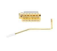 Sonew 52.5mm Tremolo Bridge with Bar, Zinc Alloy Vintage Replacement for Electric Guitars (Gold)