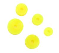 Sonew 5pcs Assorted Size Watch Movement Holder Pads - Rubber Cushion Fixed Base for Watch Repairs (Yellow)
