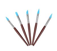 Sonew 5pcs Composite Brushes Set, Brush Silicone Pens Dentist Toothbrush Brush Dental Tools Shaping Tooth Tool Dental Whitening Pen