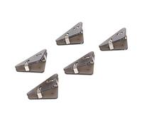 Sonew 5pcs Triangular Clips Portable Document Holders for Notes, Test Papers & Books (Black)