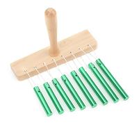 Sonew 8- Chimes Single Row ’s Percussion Instruments with Hammer - Safe Educational Toy for Early Music Learning () (Green)