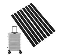 Sonew 8Pcs Luggage Wheel Covers, Water Proof Silicone Suitcase Wheels Protectors Noise Absorbing Luggage Wheel Protective Covers for Travel (Black)