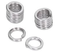 Sonew A2-70 Marine Grade Stainless Steel Spring Lock Washers Split Square Section Assortment Tool, 150Pcs, Anti-Corrosion, Suitable for Many Industries, Perfect for Jobs (M4)