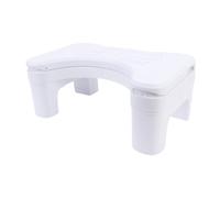 Sonew Adjustable Footrest Stool, Ergonomic Under Desk Foot Rest with Soft Rugged Panel for Office Home Bathroom, Stable Structure, White Minimalist Design