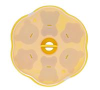 Sonew Adorable Bear Cat Silicone Ice Cake Pudding Tray with Lid for Home Kitchen Green (Yellow)