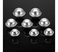 Sonew Aluminum Alloy Bath Bomb Molds - Premium DIY Craft Tools for Fizzy Creations, Safe and (Combination 4)