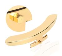 Sonew Banjo Armrest Musical Instrument Accessory Single Leg Polished Zinc Alloy Gold with Screws for Retro