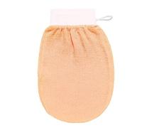 Sonew Bath Shower Body Scrubber, Gentle Skin Cleansing and Massage Glove with Hanging Rope, for Back Neck Shoulders Feet Hard to Areas (Orange)
