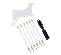 Sonew Beard Shaper Kit, Portable Beard Styling Tool with Flexible ABS Ruler and Comb for Men, Trimmer Guide for Neck and Outline At Home
