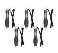 Sonew Big Fat Weighted Pens, Large Easy Grip Retractable Ballpoint Pens with Soft Rubber Grip and Lanyard, for Writing Drawing Signing Documents (Black)