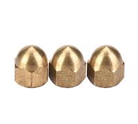 Sonew Brass Acorn Nut, Acorn Hex Nut, Dome Cap Nut, Cap Nut, Brass Hex Nut, Hex Nut Set, Vehicle Fasteners, Furniture Fasteners (M4(20PCS))