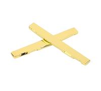 Sonew Brass Acoustic Guitar Saddle Bridge Replacement Accessories for Folk Guitars - Easy Install, and Versatile (GL223(2Pcs))