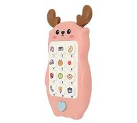 Sonew Cute Interactive Phone Toy with Music & Lights - Early Educational Chewable Smartphone for Infants (Pink)