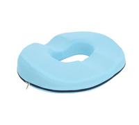 Sonew Donut Pillow, Hollow Cushion with High Density Memory Foam and Breathable Mesh Cover, for Hemorrhoid Sciatica Prostate Surgery and Sedentary Office Learning, Sky Blue