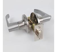 Sonew Door Handle Lock Kit Aluminum Alloy Safety Bar Lock with Core Latch Keys for Bathroom Bedroom Household Durable Secure Easy Install (45-65mm Door Thickness)