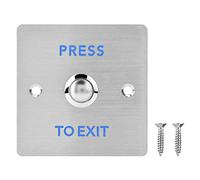 Sonew Door Push Switch, Stainless Steel Door Open Push Release Switch, Button Push for Safety Access Control System