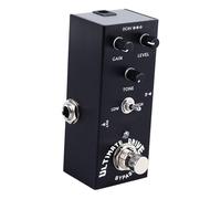 Sonew Electric Guitar Effect Pedal Portable Professional Metal Knob Adjustment for Rock Jazz and Metal Red (Black)