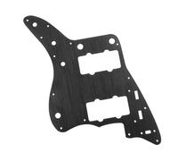 Sonew Electric Guitar Pickguard Scratch Plate, 13 Holes Aluminium Alloy Guitar Anti Scratch Guard Plate Modern Style Electric Guitar (Black)
