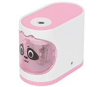 Sonew Electric Pencil Sharpener Cartoon Design Auto Stop Safe for Kids & Artists, Portable Classroom & Home Stationery Blue (Pink)