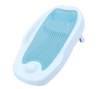 Sonew Ergonomic Bath Support for Newborns - Portable & Safe Tub Support with Silicone Mesh Design in Blue