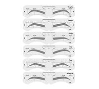 Sonew Eyebrow Mold Set, 24 Shapes Reusable PEVA Eyebrow Stencil with Elastic Band, DIY Makeup Tool for Beginners and Professionals (3)