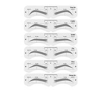 Sonew Eyebrow Mold Set, 24 Shapes Reusable PEVA Eyebrow Stencil with Elastic Band, DIY Makeup Tool for Beginners and Professionals (4)