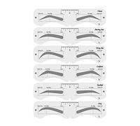 Sonew Eyebrow Mold Set, 24 Shapes Reusable PEVA Eyebrow Stencil with Elastic Band, DIY Makeup Tool for Beginners and Professionals (2)