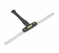 Sonew Eyebrow Shaper Stencil, Stainless Steel Semi Permanent Eyebrow Makeup Template Ruler with Lettering and Anti Slip Handle (Ⅱ (Level Dragonfly Ruler))