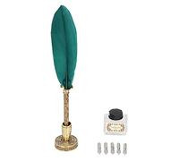 Sonew Feather Pen Set with Complete Accessories and Ergonomic Design, Gift Box with Holder for Calligraphy Practice and Projects