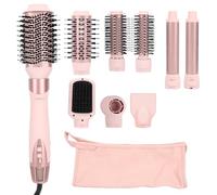 Sonew FlexStyle Air Styling & Drying System | 2 Styles (6-in-1 & 9-in-1) with Automatic Curling Iron, Oval & Straightening Brushes | Powerful Hair Dryer & Multi-Styler (Light Pink)