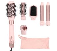 Sonew FlexStyle Air Styling & Drying System | 2 Styles (6-in-1 & 9-in-1) with Automatic Curling Iron, Oval & Straightening Brushes | Powerful Hair Dryer & Multi-Styler (Pink)