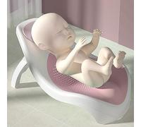 Sonew Foldable Bath Support with Non-Slip Design for Infant Shower, Space-Saving and Breathable Shower Bracket in Green (Pink)