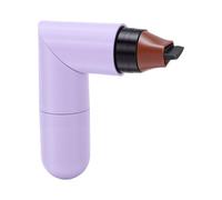 Sonew Folding Makeup Stamp Pen, Dual Ended Face Stamp with Smudge Proof Clear Lines, Brown for On the Go Travel Touch Ups