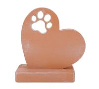 Sonew Forever Cherished Pet Dog Tombstone Memorial, Heart Shaped Dog Grave Marker Sculpture with Custom Engraving, Sympathy Garden Yard Outdoor